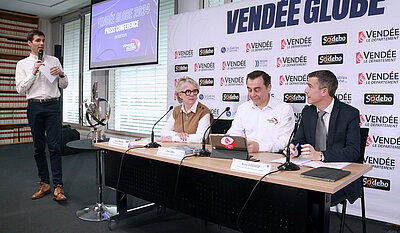 Alain Leboeuf était présent lors de la conférence de presse pour faire le bilan de cette 10e édition du Vendée Globe