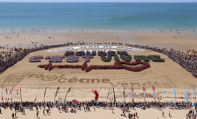 Foot'Océane fresque plage 2023
