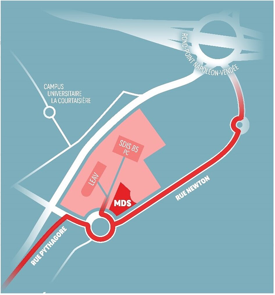 L'emplacement de la nouvelle Maison des Sports située aux Oudairies L'emplacement de la nouvelle Maison des Sports située aux Oudairies