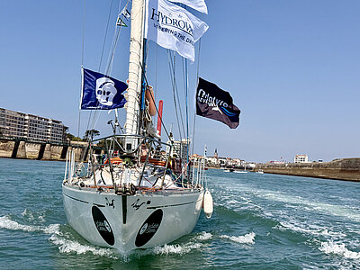 Un concurrent lors du prologue de la Golden Globe Race 2026 Un concurrent lors du prologue de la Golden Globe Race 2026