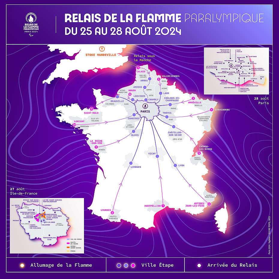 La Flamme paralympique en France
