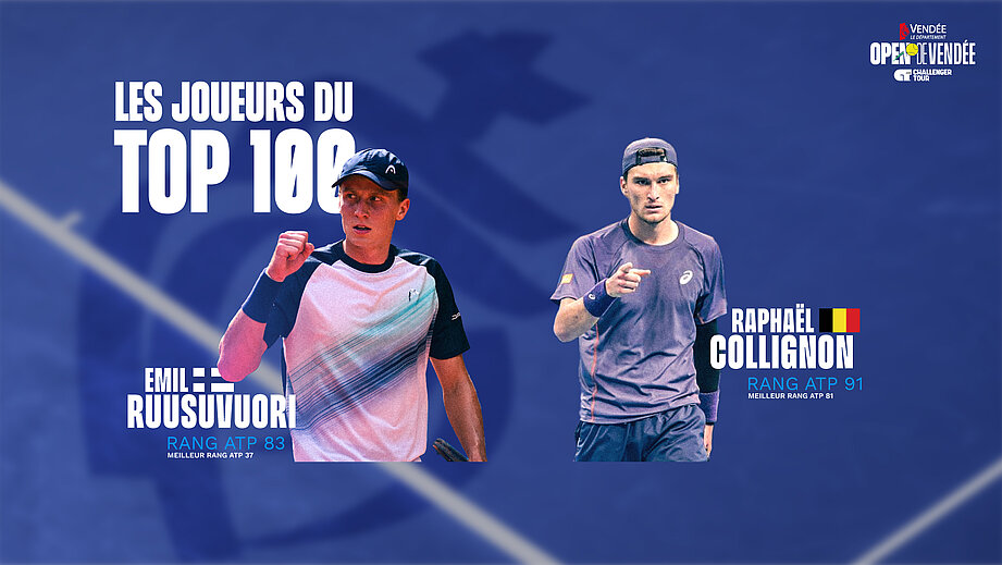 Deux joueurs du Top 100 seront de la partie Deux joueurs du Top 100 seront de la partie