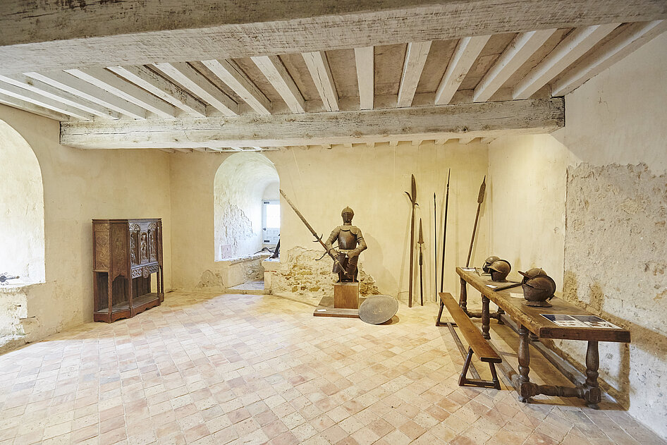 L'intérieur du donjon de Bazoges-en-Pareds