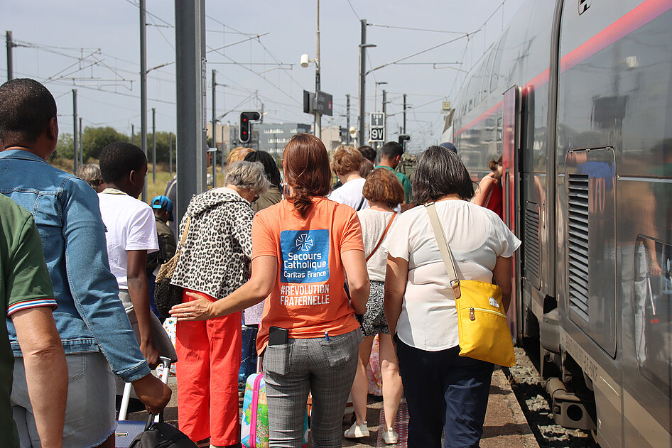 Sur les quais de la gare de La Roche-sur-Yon Sur les quais de la gare de La Roche-sur-Yon