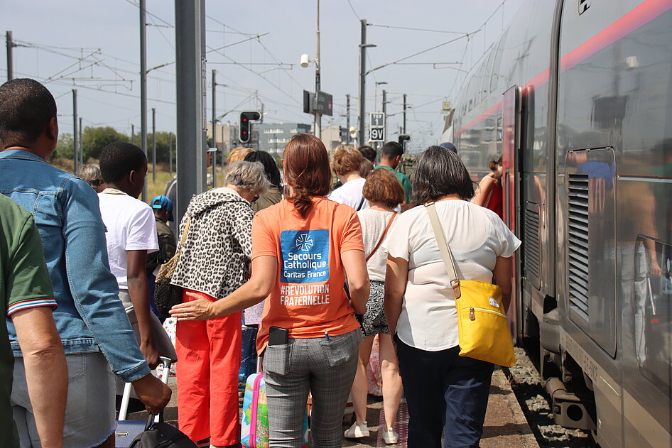 Sur les quais de la gare de La Roche-sur-Yon Sur les quais de la gare de La Roche-sur-Yon