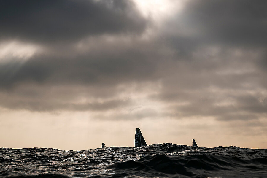 La météo était capricieuse lors du grand départ du Vendée Globe La météo était capricieuse lors du grand départ du Vendée Globe