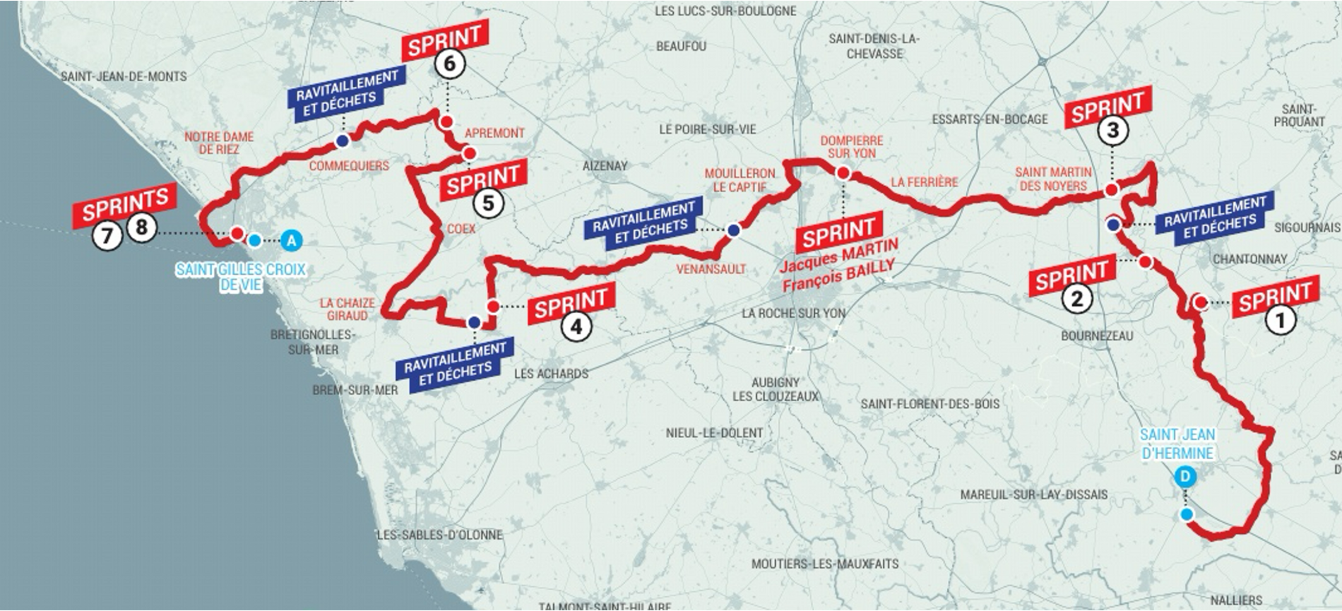 Parcours Tour de Vendée