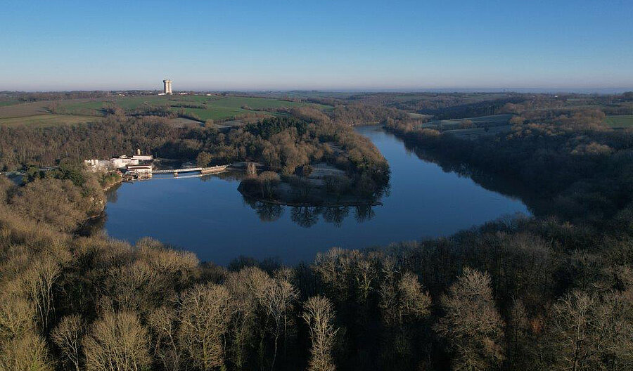Photographie du lac de l'Angle Guignard, à Chantonnay.
