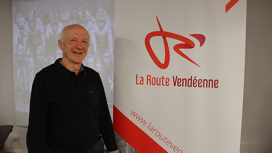 Jacques Phelippeau, président du comité d'organisation de la course La Route Vendéenne Jacques Phelippeau, président du comité d'organisation de la course La Route Vendéenne