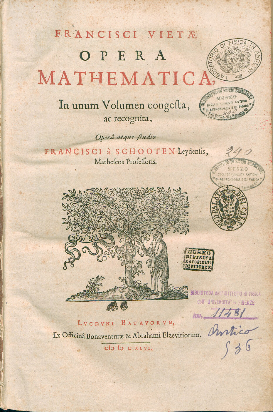 Opera mathematica Opera mathematica