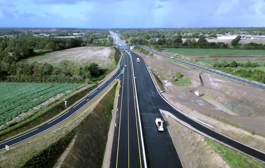 Les travaux prennent fin au niveau de Saint-Christophe-de-Ligneron. Les travaux prennent fin au niveau de Saint-Christophe-de-Ligneron.