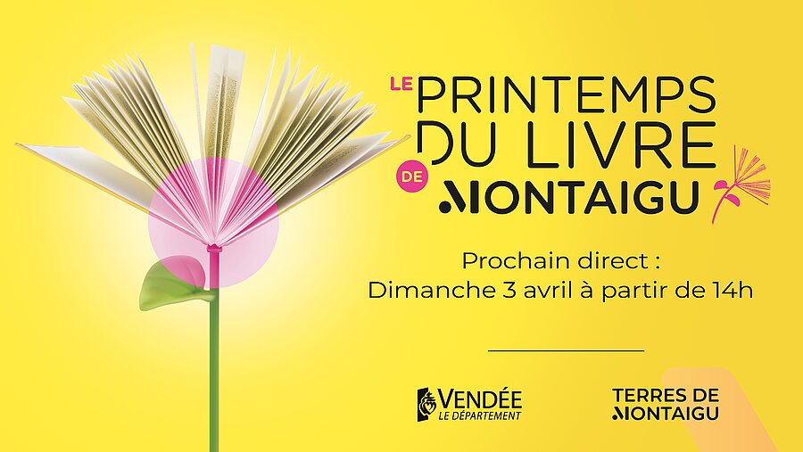Affiche du salon du livre à Montaigu