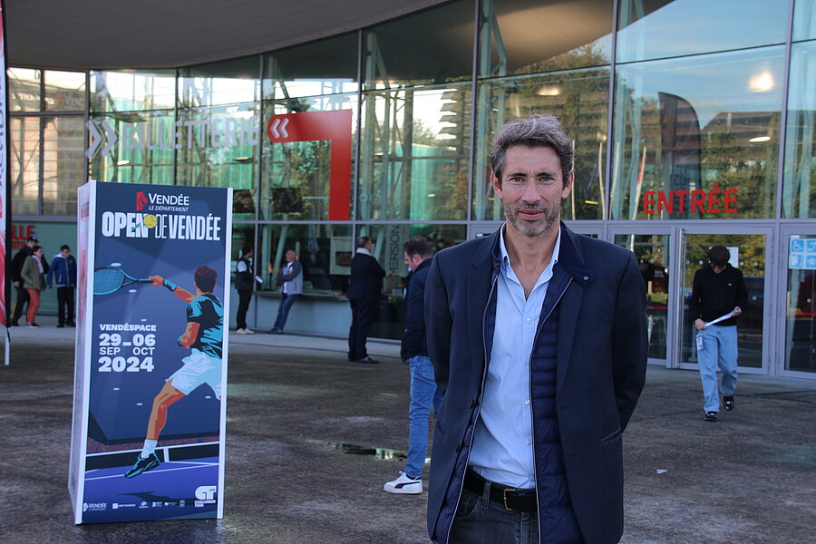 Jean-Baptiste Perlant, directeur de l'Open de Vendée Jean-Baptiste Perlant, directeur de l'Open de Vendée