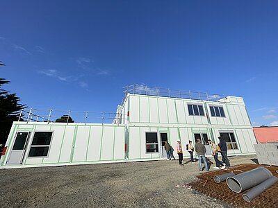 Les modulaires du collège Garcie-Ferrande