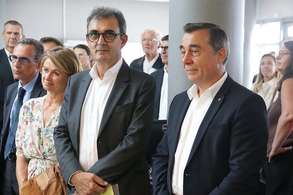 Alain Leboeuf lors de la visite officielle Alain Leboeuf lors de la visite officielle