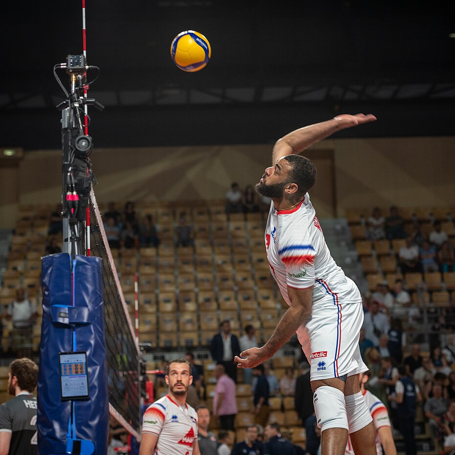 L'équipe de France masculine de volley au Vendéspace en 2024 L'équipe de France masculine de volley au Vendéspace en 2024