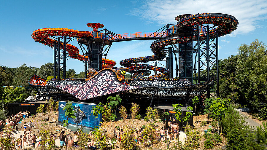 Le Stingray, le nouveau toboggan d'O'Gliss Park Le Stingray, le nouveau toboggan d'O'Gliss Park