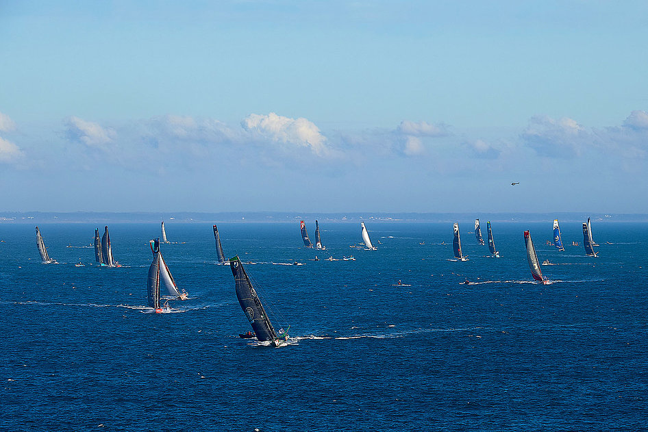 Le départ du Vendée Globe en 2020