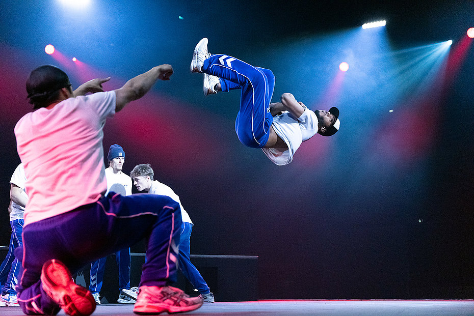Breaking lors du précédent Vendée freestyle session