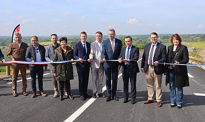 Inauguration de la RD11, dont le chantier vient de se conclure (axe Les Epesses - Les Herbiers)