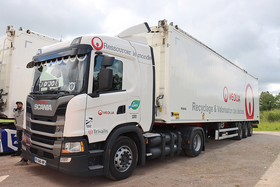 Camion de transport des déchets