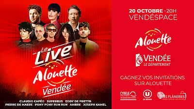 Live Alouette - 20 octobre 2026 Live Alouette - 20 octobre 2026