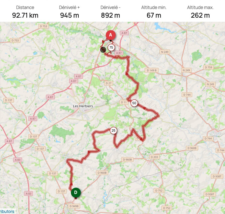Étape 4 de la course "La Route Vendéenne" - Course en ligne - Chantonnay - Mortagne-sur-Sèvre, Dimanche 11 juin (après-midi)