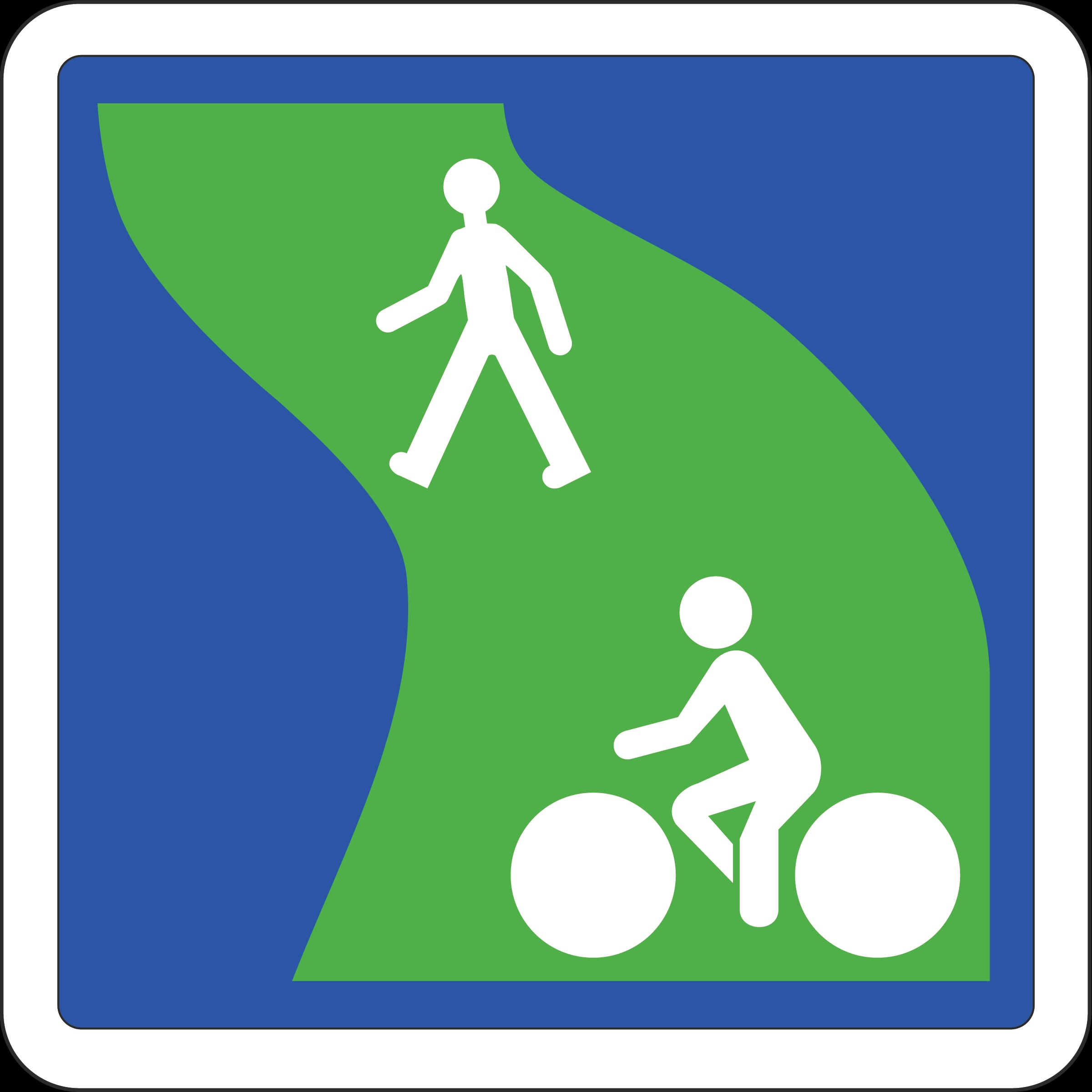 Panneau zone verte
